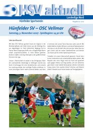 Hünfelder SV – OSC Vellmar