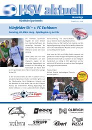 Hünfelder SV – 1. FC Eschborn