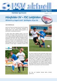 Hünfelder SV – FSC Lohfelden