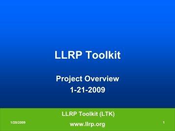 Resultado de imagen para LLRP Toolkit Project