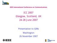 ICC 2007 - IEEE Communications Society