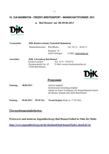 Ausschreibung 2013 - DJK DV Trier