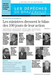 Les ministres dressent le bilan des 100 jours de leur action