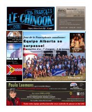 Équipe Alberta se surpasse! - le Chinook