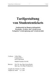 Tarifgestaltung von Studententickets - Innovative Verkehrssysteme ...