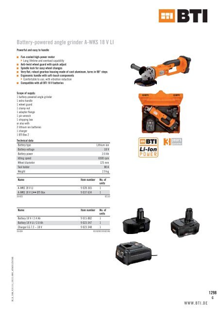 BTI Power Tools