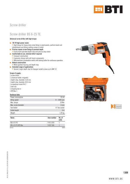 BTI Power Tools