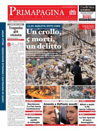 Clicca qui per visionare PRIMA PAGINA BAT di Martedì 4 ottobre ...