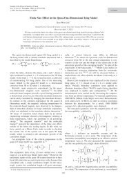 Finite Size Effect in the Quasi-One-Dimensional Ising Model
