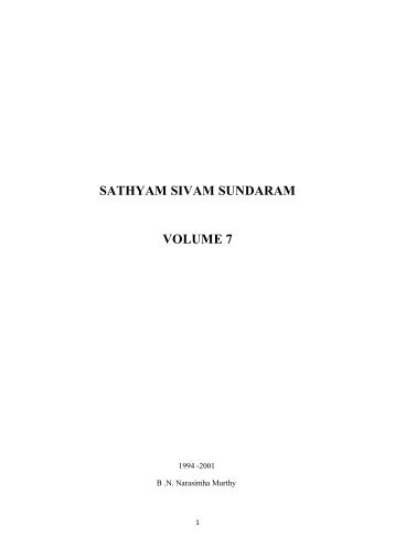 SATHYAM SIVAM SUNDARAM vol 7 correction - Sai Baba