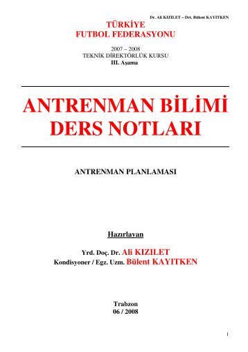 antrenman blm ders notları