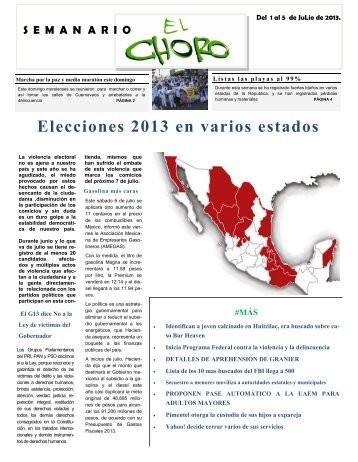 Elecciones 2013 en varios estados