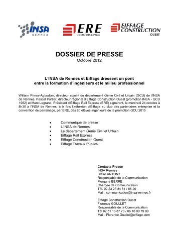 Lire le communiqué de presse - INSA Rennes