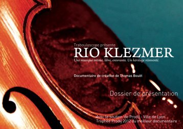 Dossier de presse RIO KLEZMER a télécharger - Trabouloscope