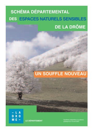 Schéma Départemental des Espaces Naturels Sensibles - La Drôme