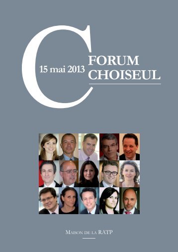 Forum Choiseul 2013 - Institut Choiseul