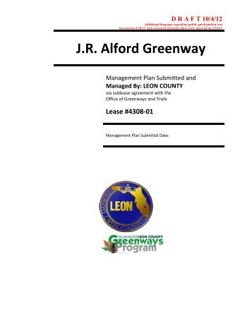 J.R. Alford Greenway - Leon County