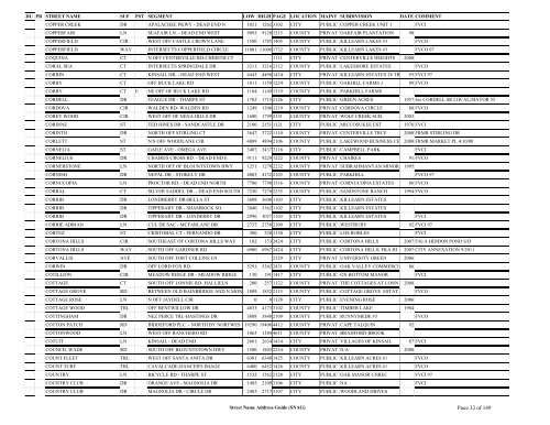 New SNAG Report #2 - Leon County