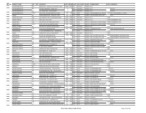 New SNAG Report #2 - Leon County