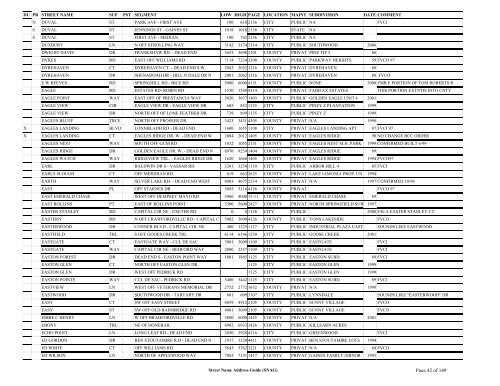 New SNAG Report #2 - Leon County