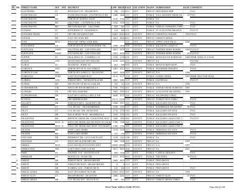 New SNAG Report #2 - Leon County