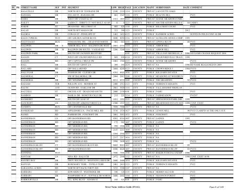 New SNAG Report #2 - Leon County