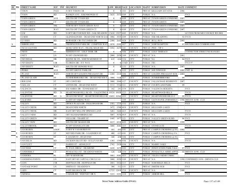 New SNAG Report #2 - Leon County