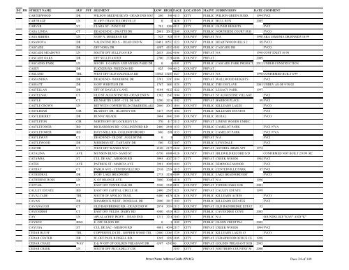 New SNAG Report #2 - Leon County