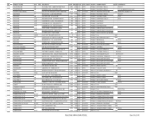 New SNAG Report #2 - Leon County