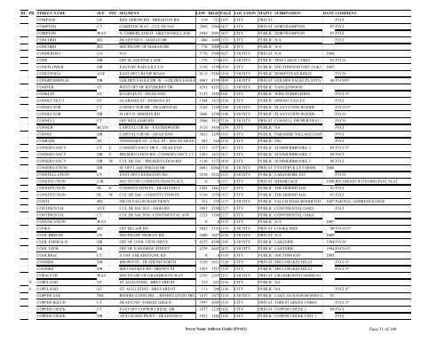 New SNAG Report #2 - Leon County