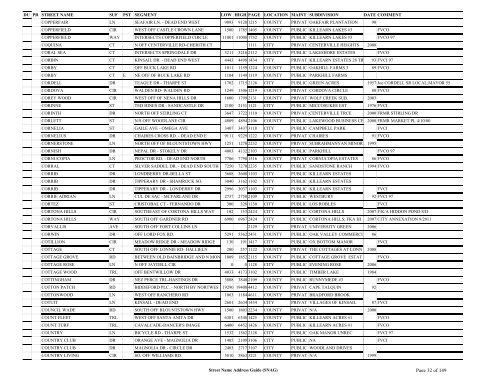 New SNAG Report #2 - Leon County