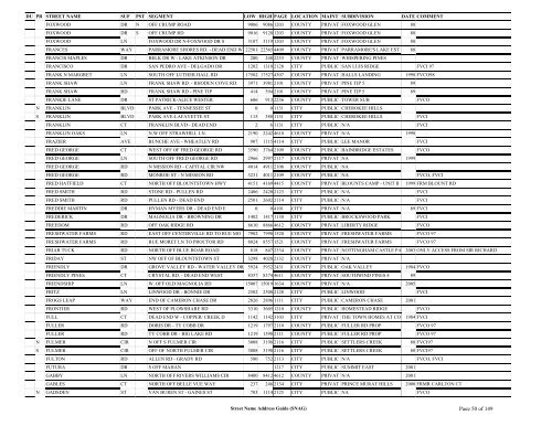 New SNAG Report #2 - Leon County