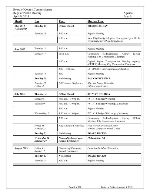 BOARD OF COUNTY COMMISSIONERS LEON COUNTY, FLORIDA