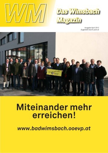 Miteinander mehr erreichen! - Wels-Land - ÖVP Oberösterreich