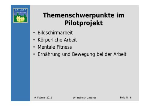 Psychosoziale Gesundheitsförderung bei der Arbeit – ein ...