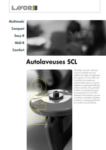 Autolaveuses SCL - Proximedia