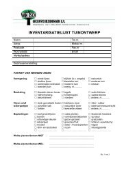 INVENTARISATIELIJST TUINONTWERP - Proximedia