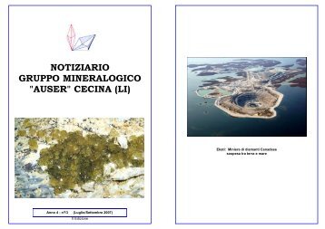 Corbolone: nr. 13 - anno IV - Gruppo mineralogico Auser Cecina