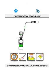 crepine con sonda uni istruzioni di installazione ed uso - Cillichemie