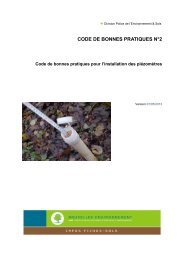 Code de bonnes pratiques pour l'installation des piézomètres (.pdf)