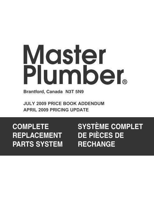 Master Plumber Catalog 04 - Masco Canada