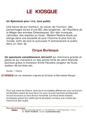 Cirque Burlesque - Roue libre et compagnie