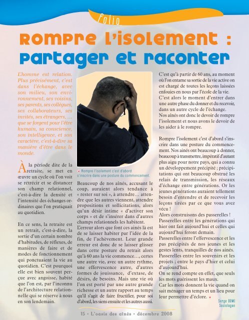 Télécharger la dernière brochure de L'oasis des aînés n°5 (PDF - 4 ...