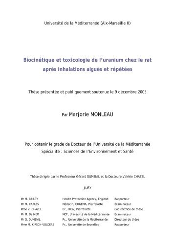 Télécharger le mémoire de thèse (.pdf) - IRSN