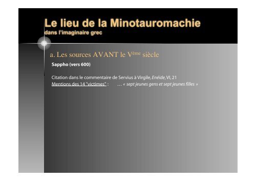 Le lieu de la Minotauromachie dans l'imaginaire grec