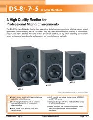 Roland DS-8/-7/-5 Bi-Amp Monitors