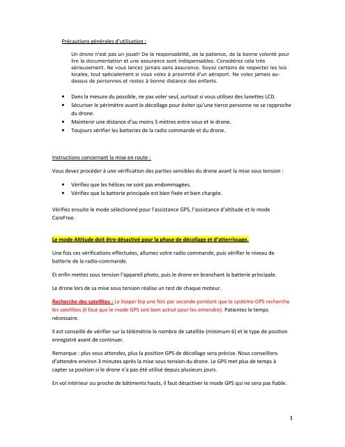 Mode d'emploi du drone v1 - Flying Eye