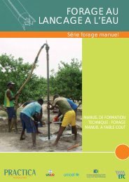 Fondation PRACTICA - Série forage manuel FORAGE AU ...
