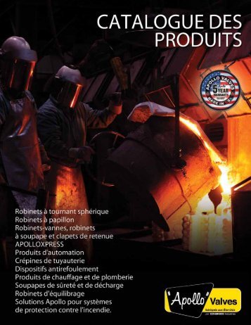 cataloguedes produits - Apollo Valves