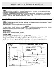 EPREUVE DE SCIENCES DE LA VIE ET DE LA TERRE ... - svtCharlie